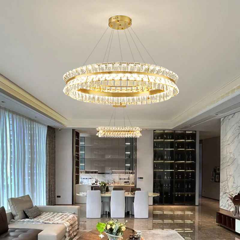 Muscato Antebi Gold/Black Chandelier- Round/Rectangular
