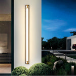 Galarza Gold & Black LED Outdoor Wall Light - Reflect Lighting