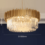 Full Set Gold Crystal Chandelier Light - Reflect Lighting
