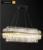 Chevonne Hopkins Gold Crystal Chandelier– Round/Rectangular - Reflect Lighting