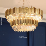 Full Set Gold Crystal Chandelier Light - Reflect Lighting