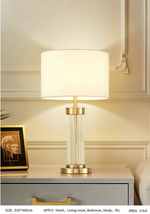 Ancelin Crystal Table Lamp Light- 2 Shapes - Reflect Lighting