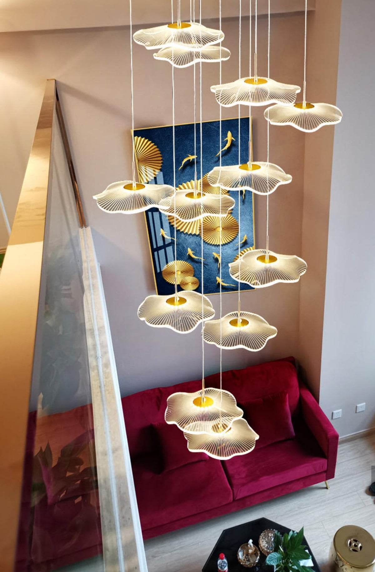 Demello Staircase Chandelier - Reflect Lighting