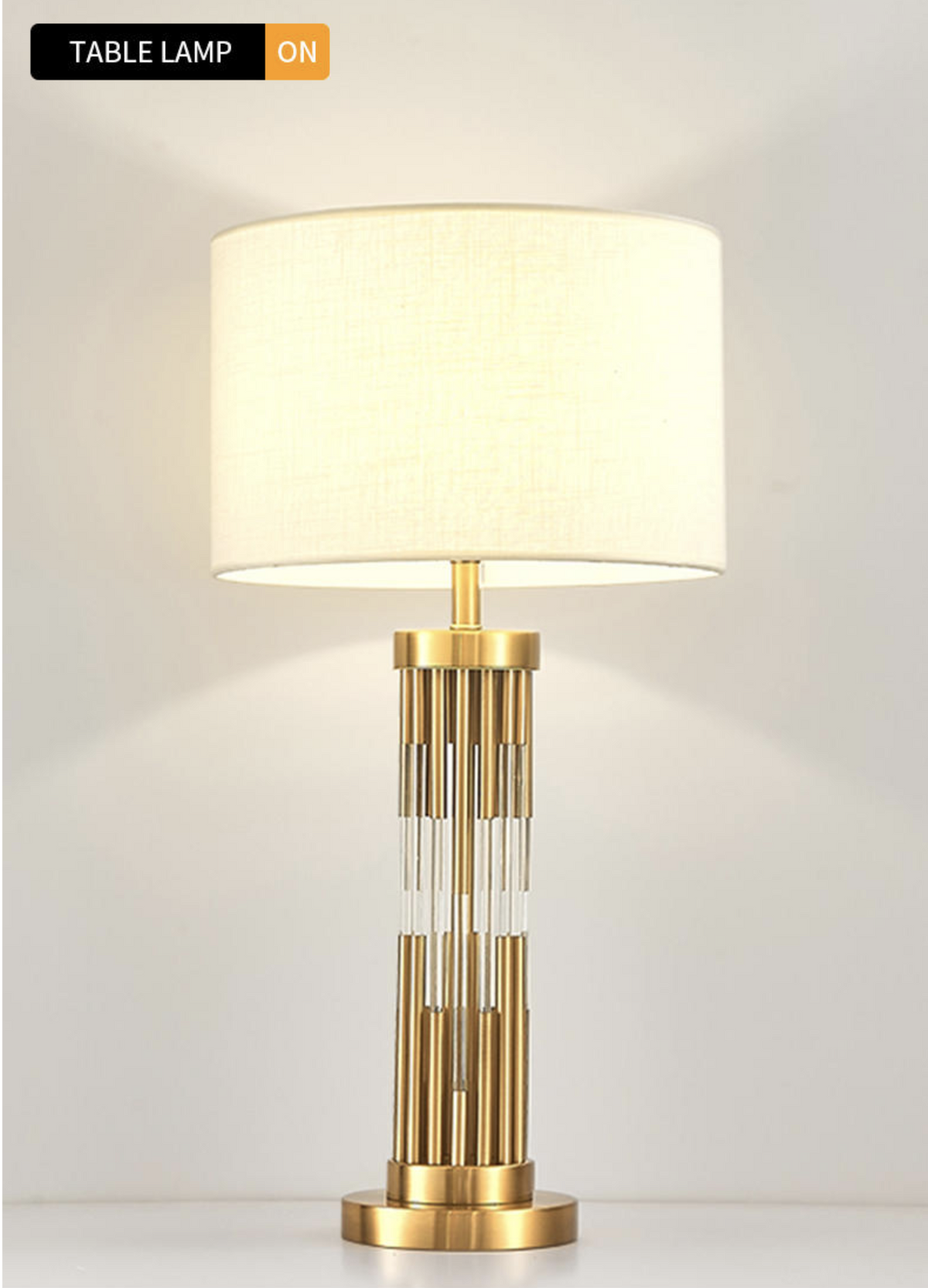 Ancelin Crystal Table Lamp Light- 2 Shapes - Reflect Lighting