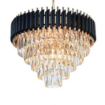 Hanging Black Crystal Chandelier Light - Reflect Lighting