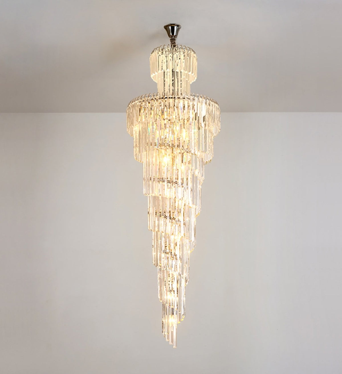 Spiral Crystal Chandelier Light - Reflect Lighting