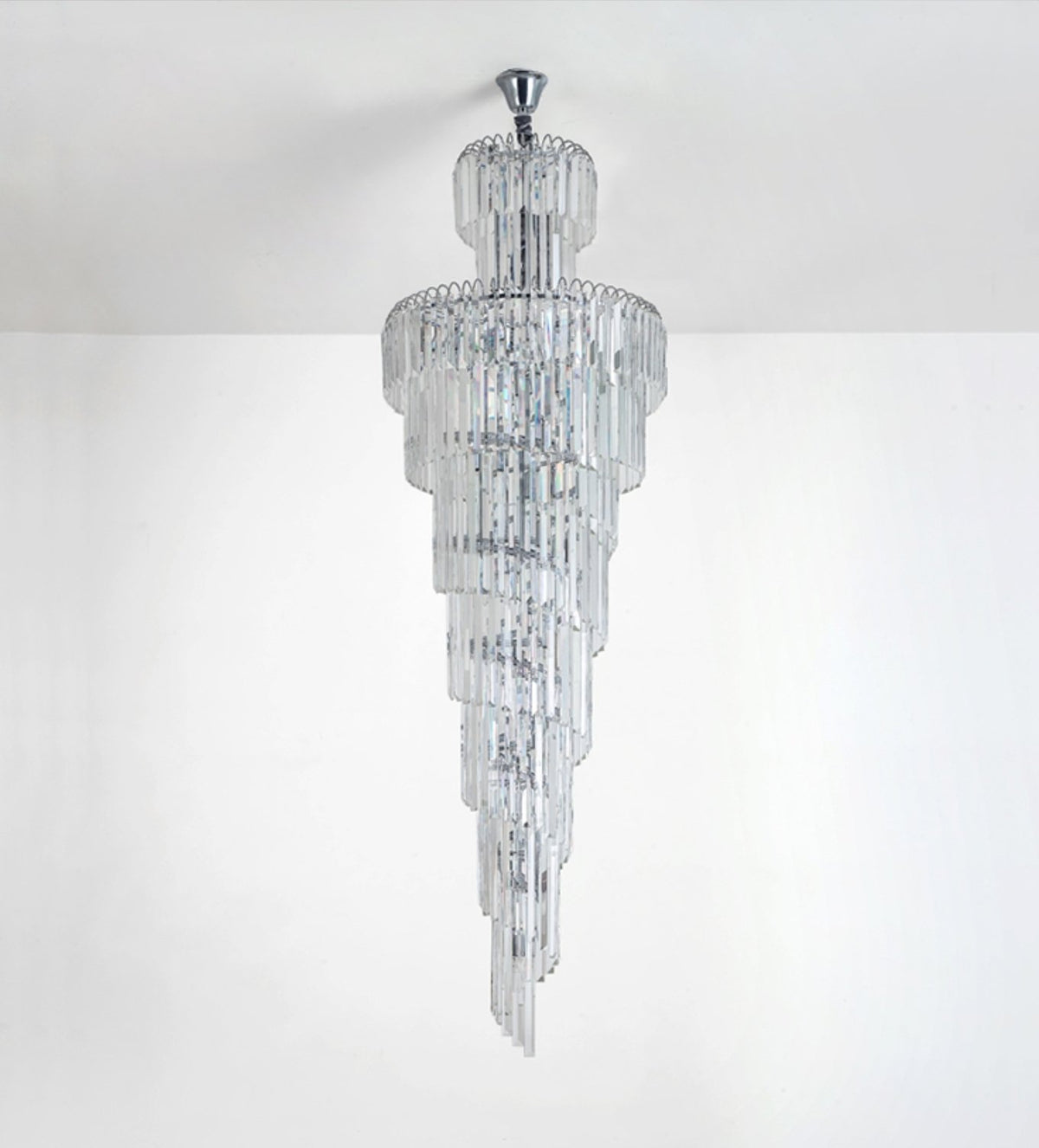 Spiral Crystal Chandelier Light - Reflect Lighting