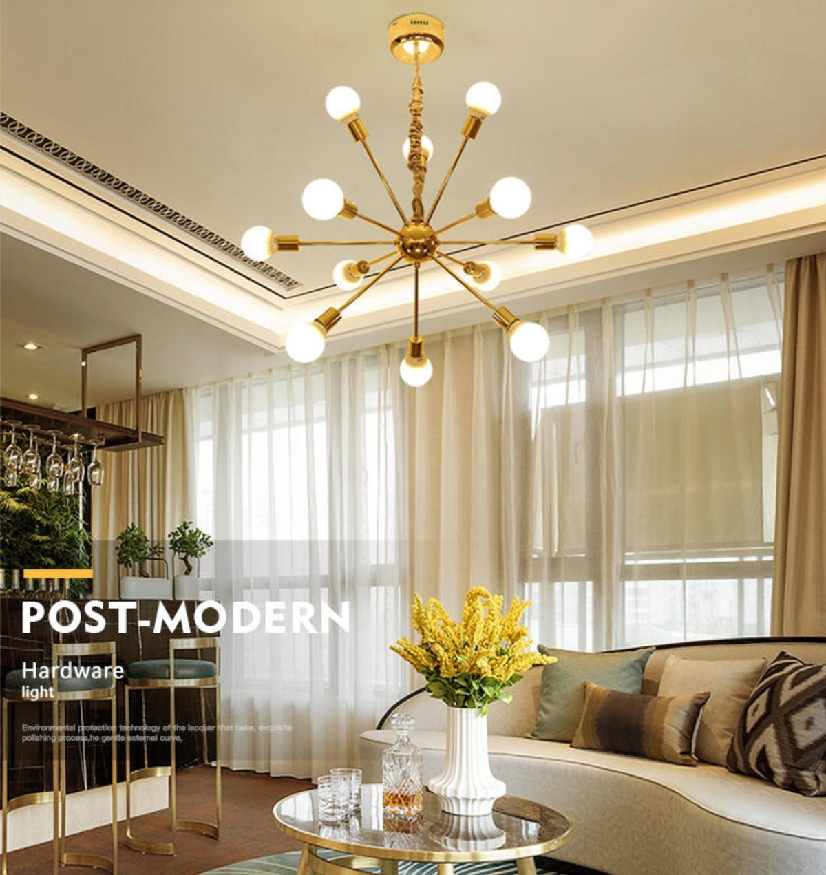 Contracted Satellite Chandelier - Reflect Lighting
