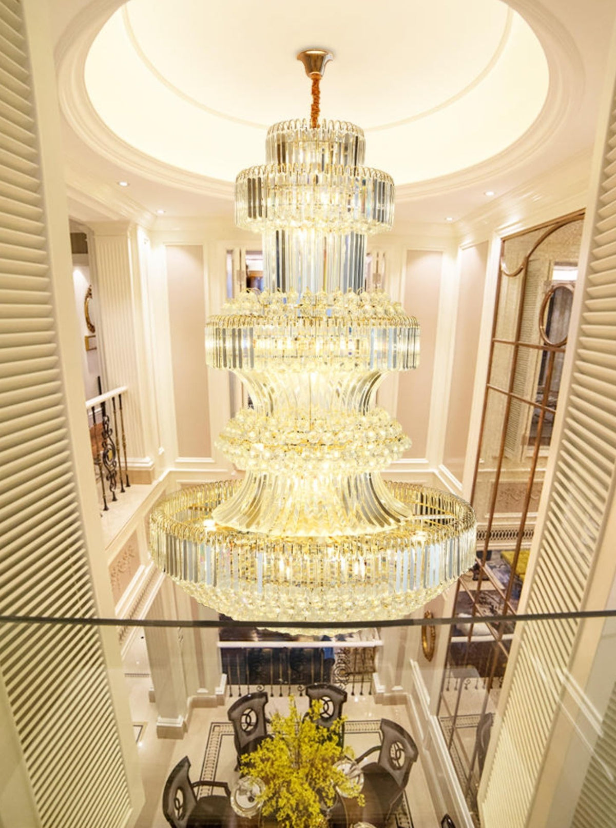 Large French Crystal Chandelier - Reflect Lighting