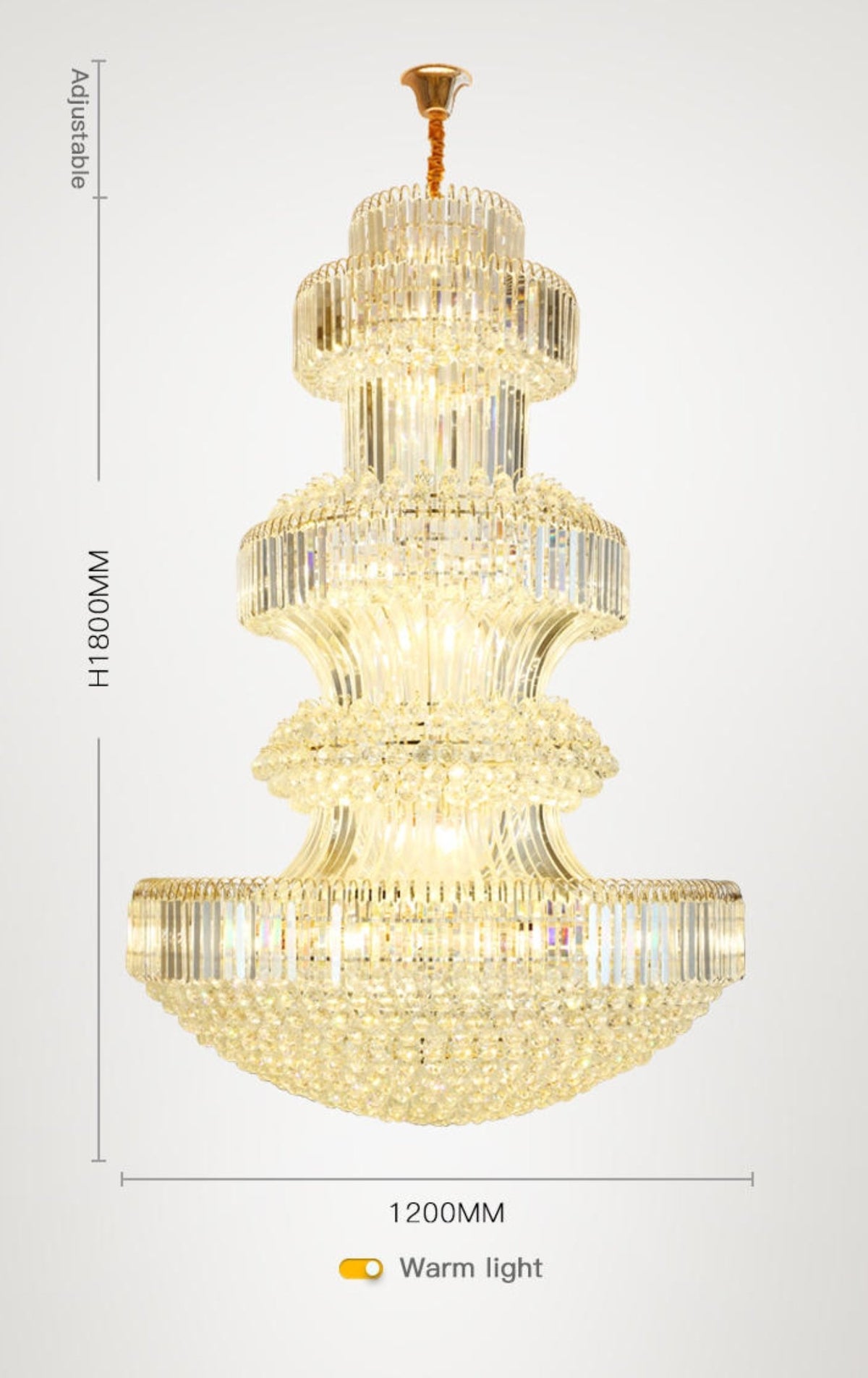 Large French Crystal Chandelier - Reflect Lighting