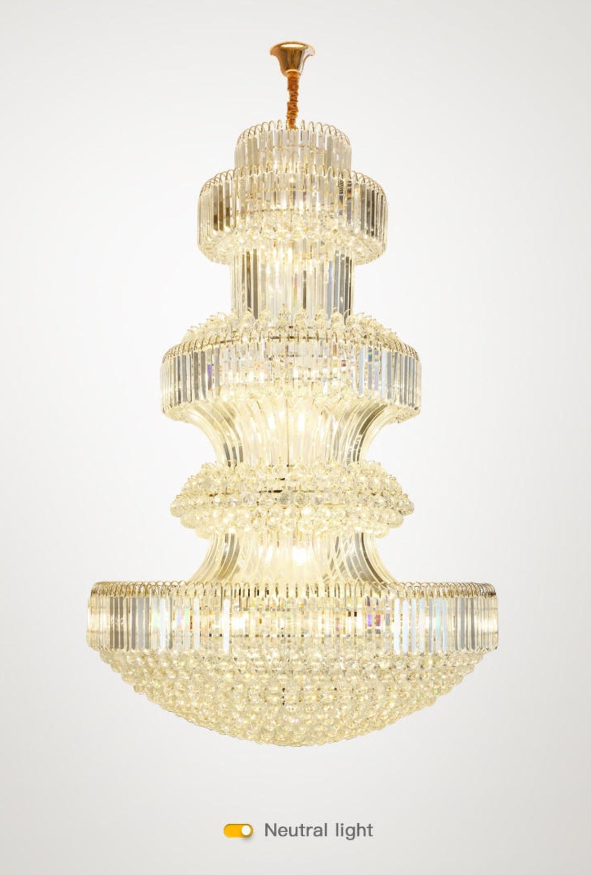 Large French Crystal Chandelier - Reflect Lighting