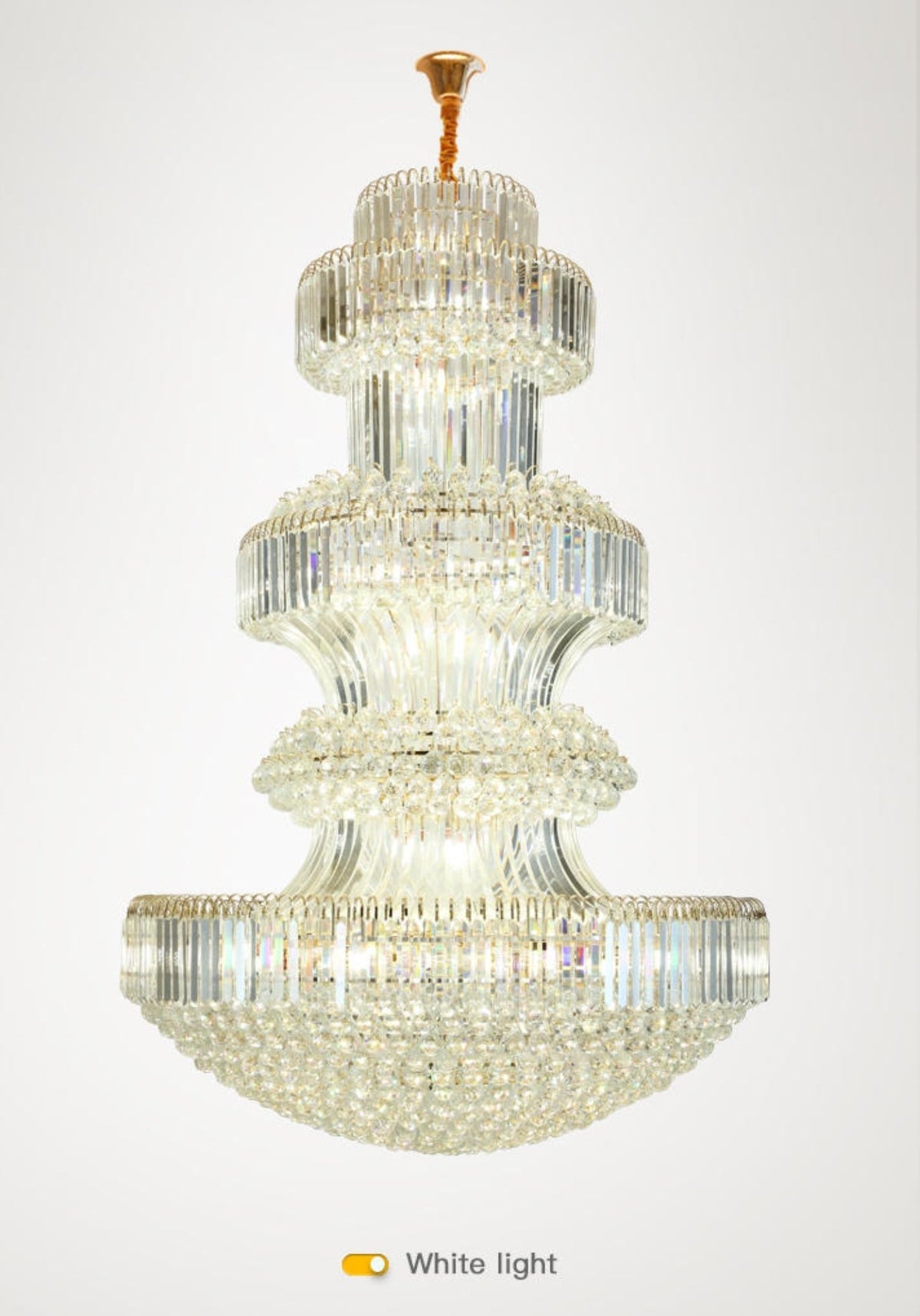 Large French Crystal Chandelier - Reflect Lighting