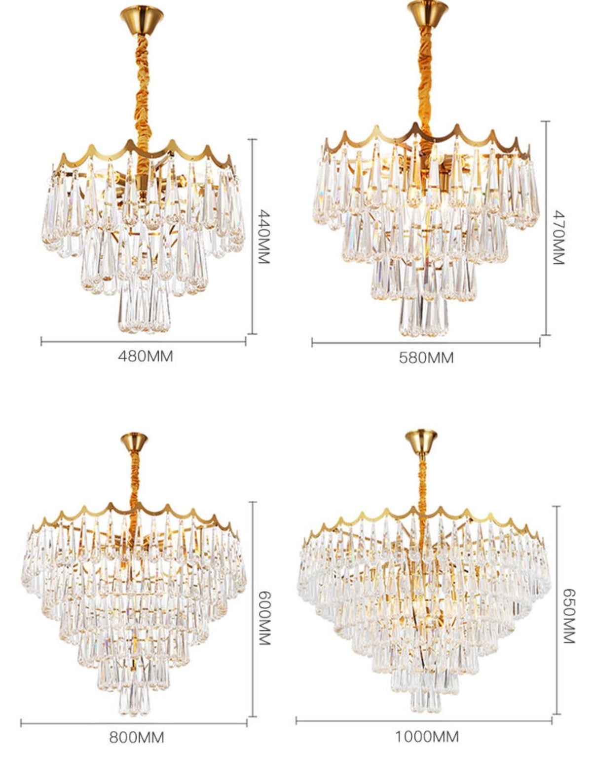Raindrop Crystal Chandelier - Reflect Lighting