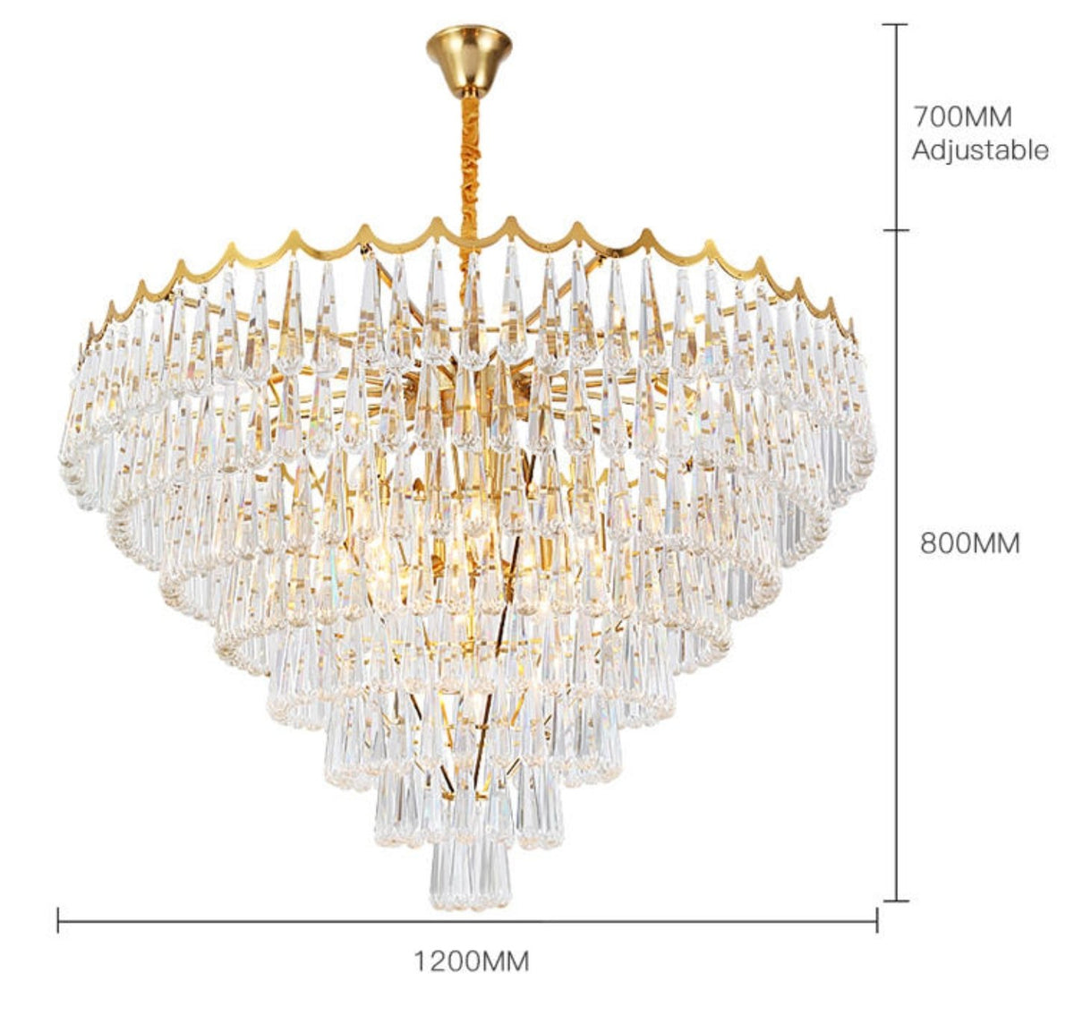 Raindrop Crystal Chandelier - Reflect Lighting