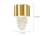 Luxury Wall Light Gold Crystal - Reflect Lighting