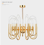 U Shape Acrylic Chandelier - Reflect Lighting