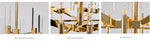 Gold Candlestick Crystal Chandelier - Reflect Lighting