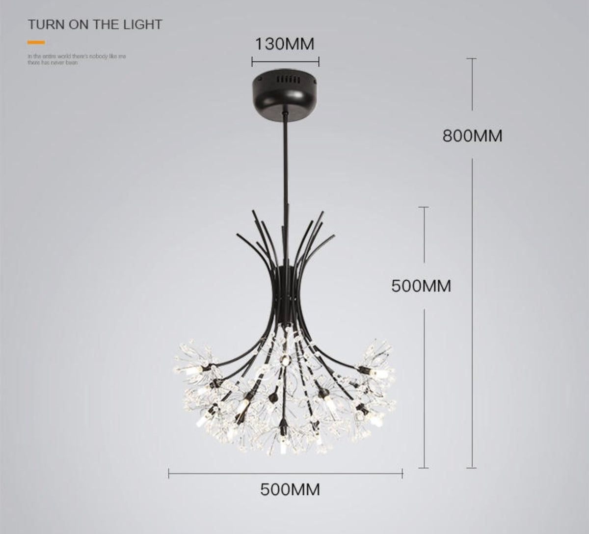 Beaded Black Flower Crystals Chandelier - Reflect Lighting