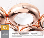 Oval Chandelier-Rose Gold & Black - Reflect Lighting