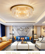 Round Brass Ceiling Light - Gold/Chrome/Black - Reflect Lighting