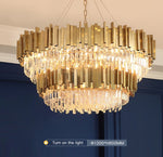 Full Set Gold Crystal Chandelier Light - Reflect Lighting