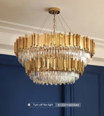 Full Set Gold Crystal Chandelier Light - Reflect Lighting