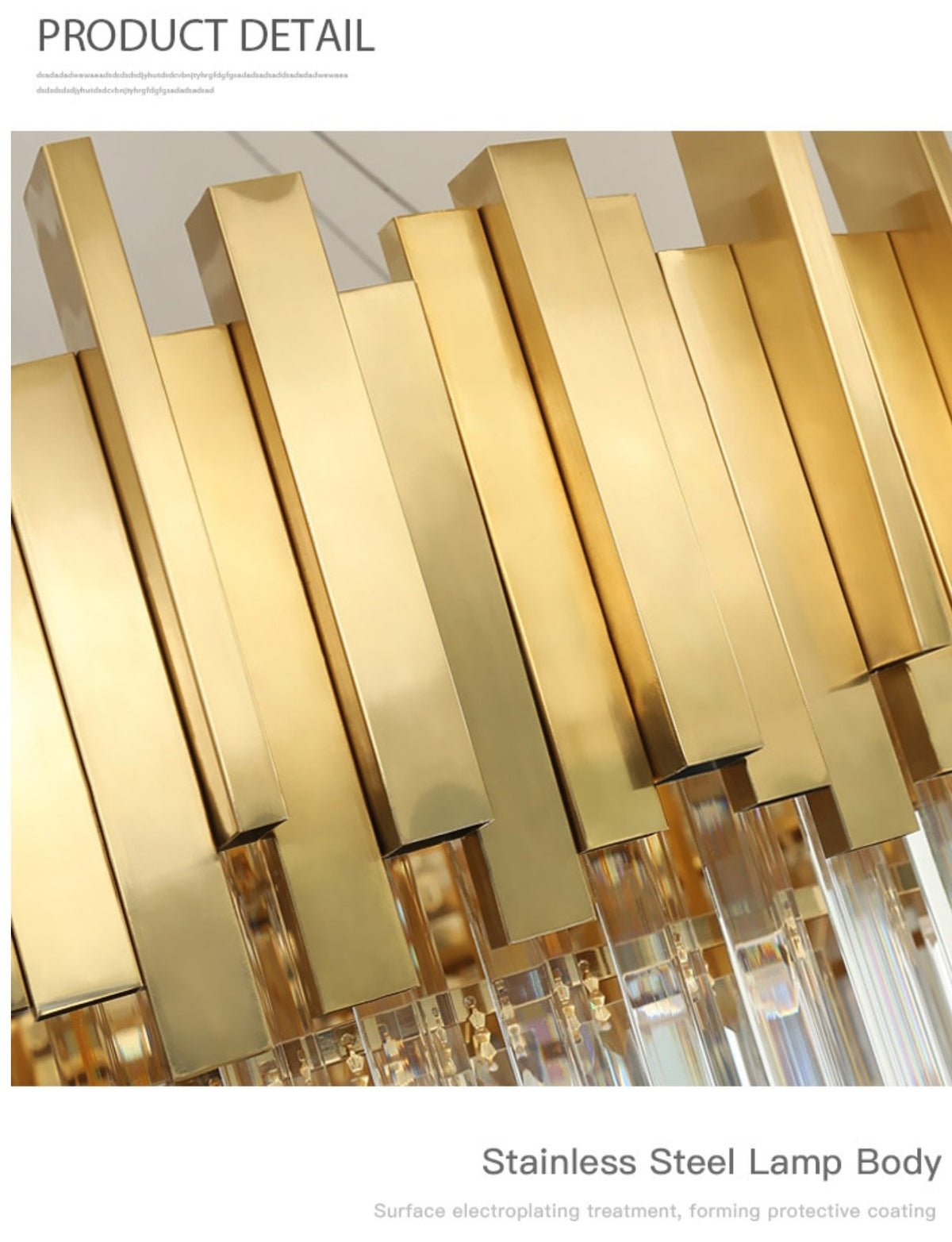 Full Set Gold Crystal Chandelier Light - Reflect Lighting