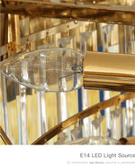 Full Set Gold Crystal Chandelier Light - Reflect Lighting