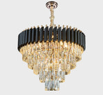 Hanging Black Crystal Chandelier Light - Reflect Lighting