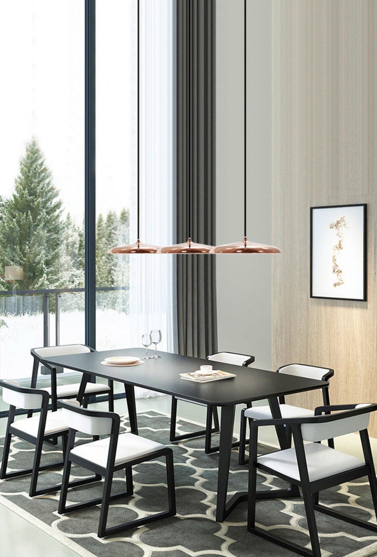 Simple Metal Led Pendant Lighting- 8 Colours