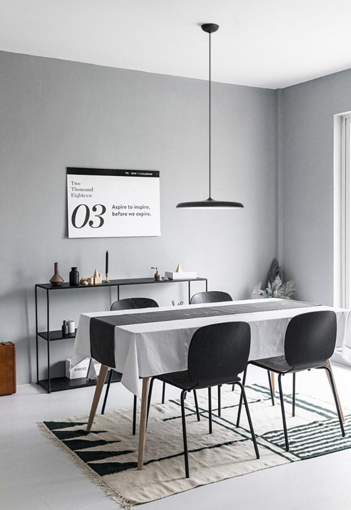 Simple Metal Led Pendant Lighting- 8 Colours