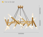 Tubed Tree Chandelier