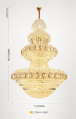 Large Beaded Crystal Chandelier - Reflect Lighting