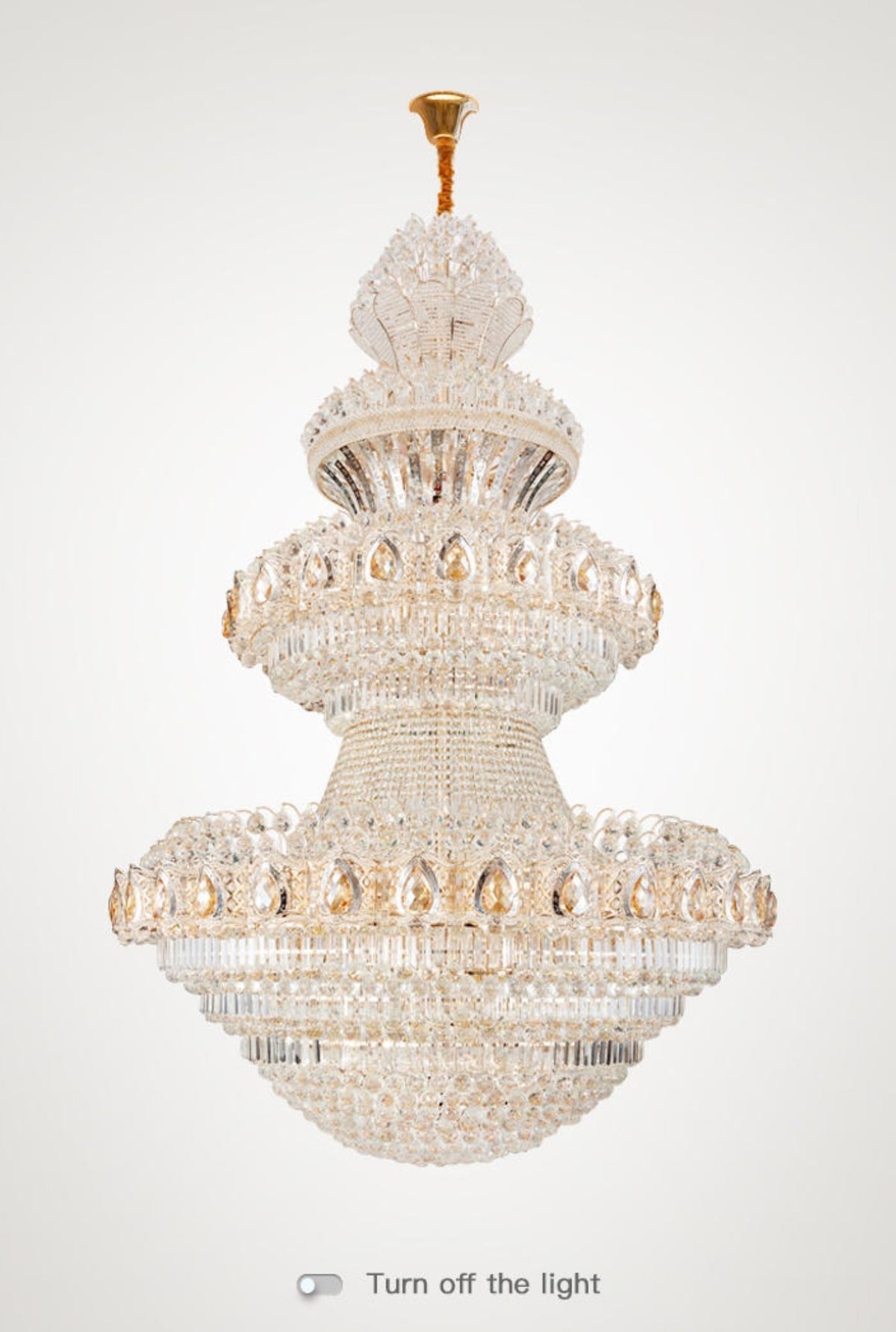Large Beaded Crystal Chandelier - Reflect Lighting