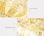 Large Beaded Crystal Chandelier - Reflect Lighting