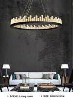 Black Stoned Chandelier