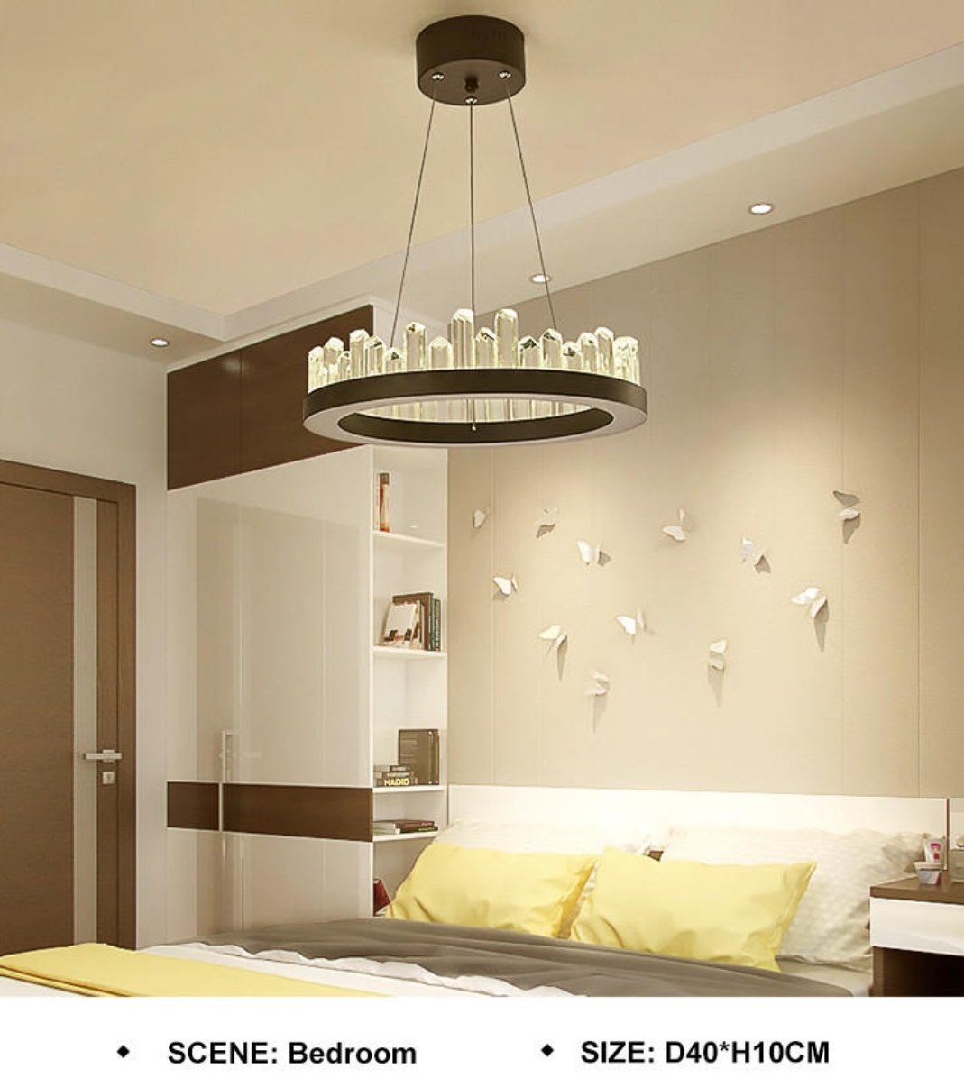 Black Stoned Chandelier