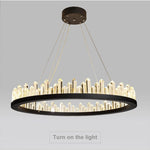 Black Stoned Chandelier