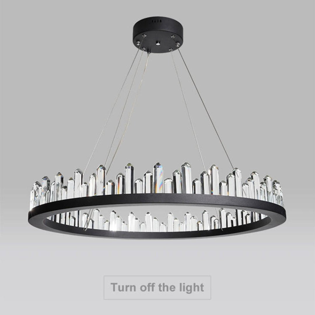 Black Stoned Chandelier