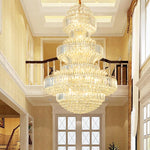 Large Vintage Crystal Foyer Chandelier - Reflect Lighting