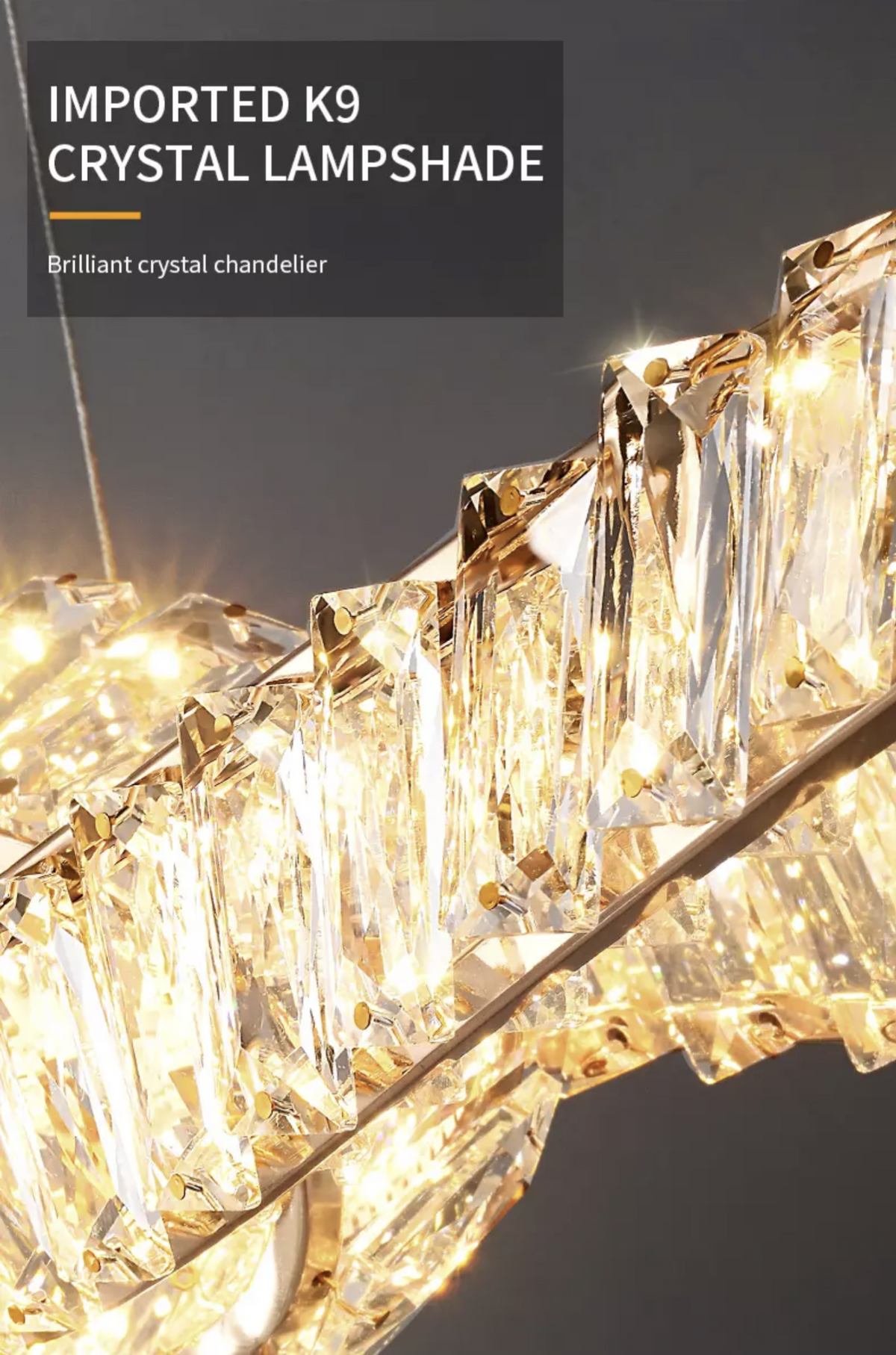 Schafer Barron Gold Crystal Chandelier - Reflect Lighting