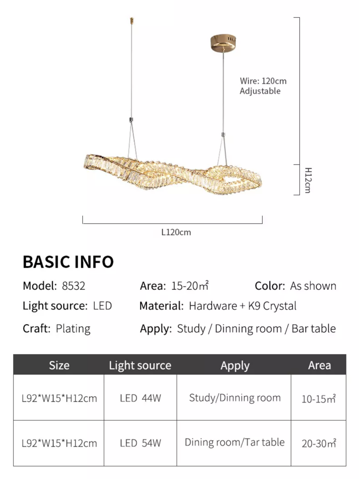 Schafer Barron Gold Crystal Chandelier - Reflect Lighting