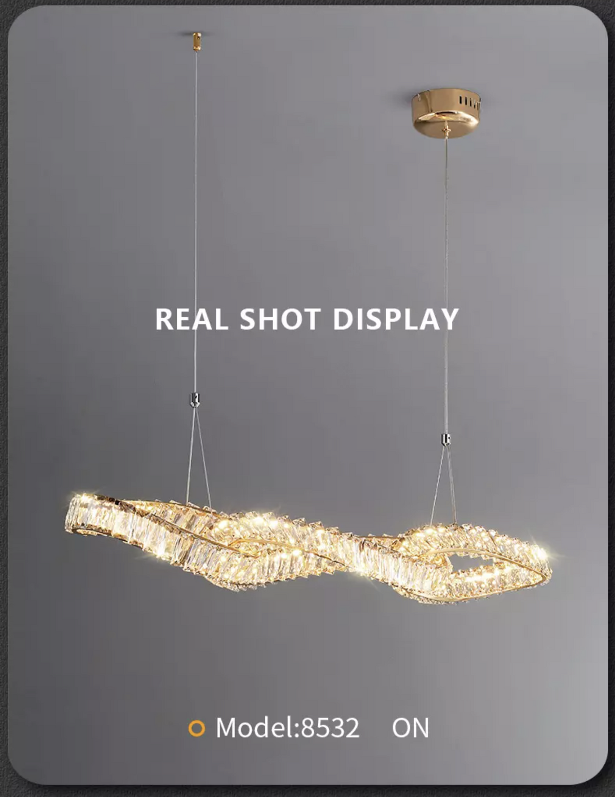 Schafer Barron Gold Crystal Chandelier - Reflect Lighting