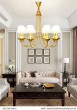 Askanaz Abaz Gold Chandelier- Round/Rectangular