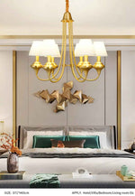 Askanaz Abaz Gold Chandelier- Round/Rectangular