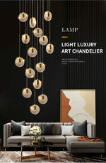 Deira Cashon Gold Staircase Chandelier