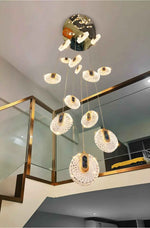 Deira Cashon Gold Staircase Chandelier