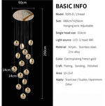 Deira Cashon Gold Staircase Chandelier