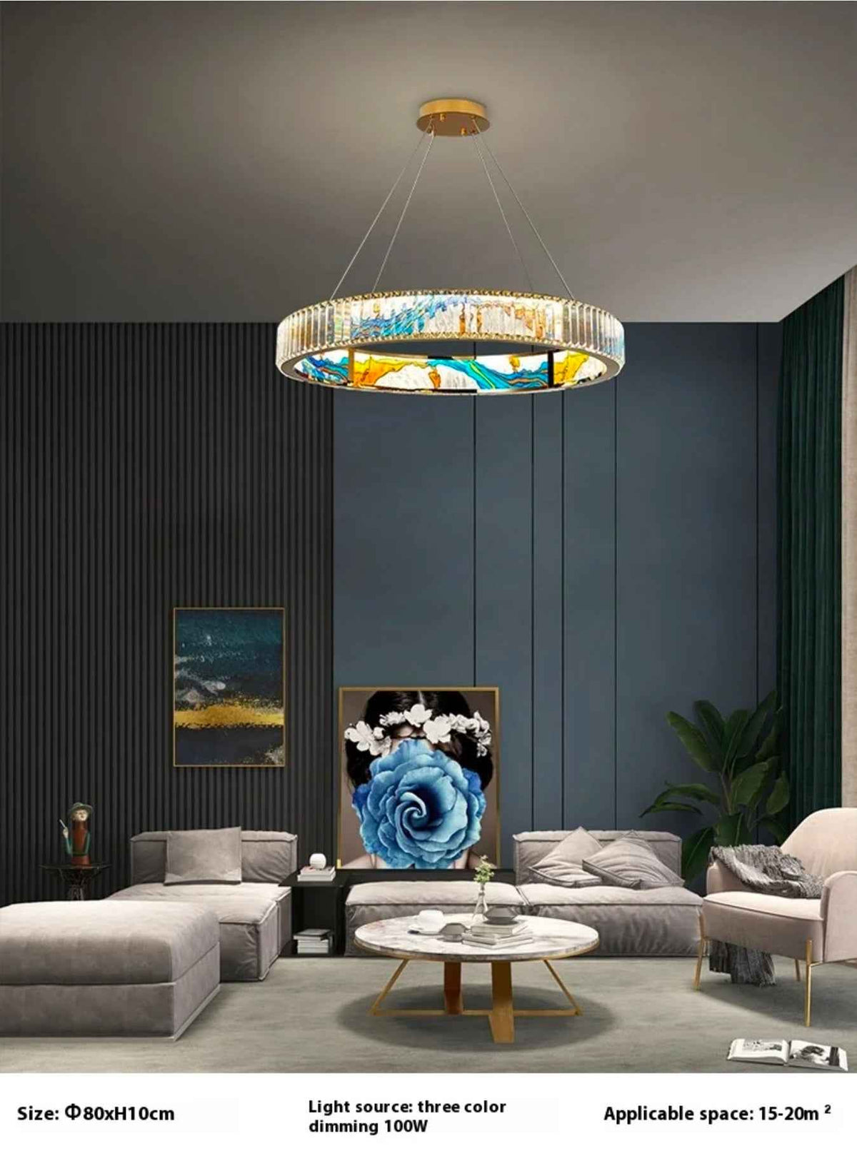 Antaniyah Anjelyn Chandelier- Round/Rectangle