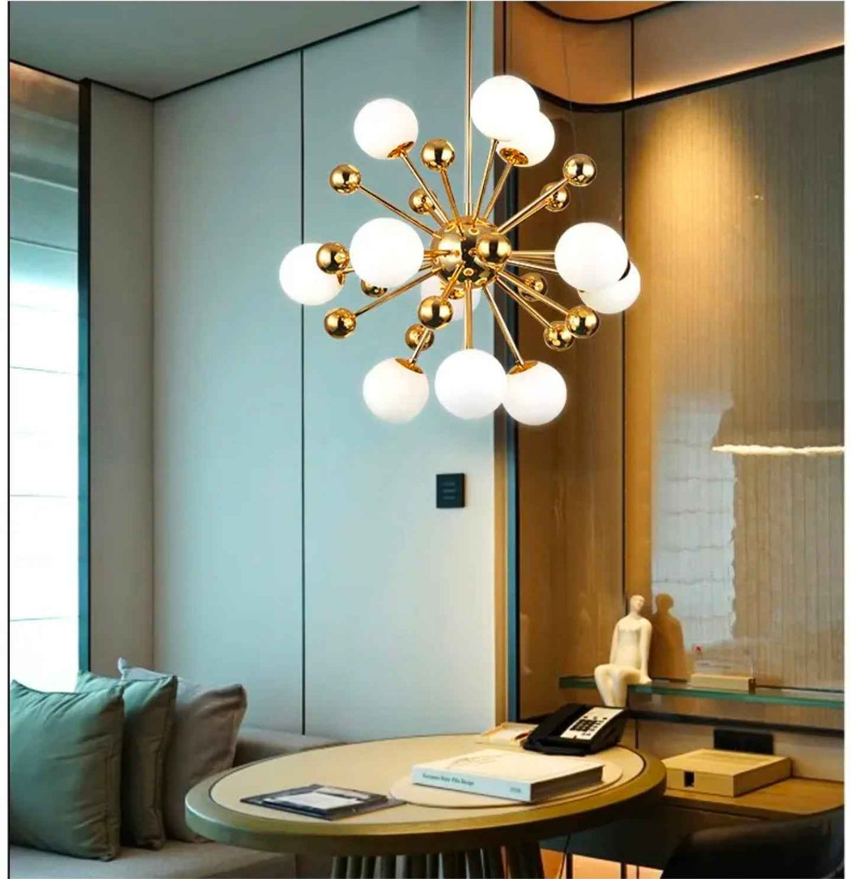 Aaston Boomery Gold Chandelier
